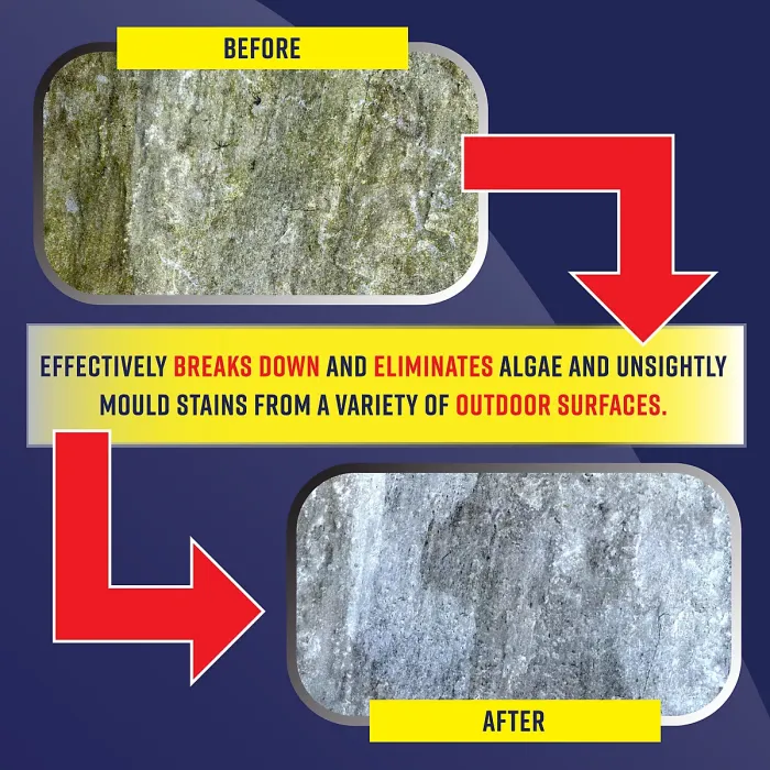 Garden Genie - Mould & Algae Buster, Powerful Outdoor Treatment - 5 Litre