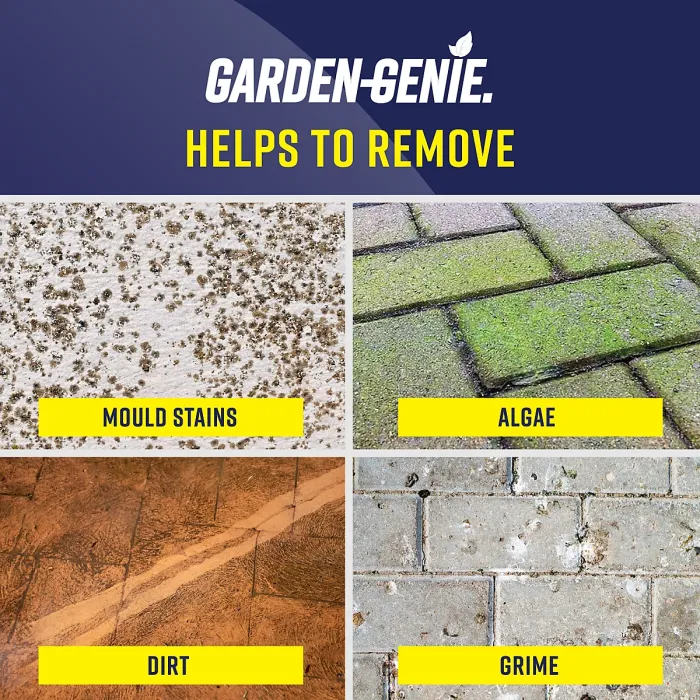 Garden Genie - Mould & Algae Buster, Powerful Outdoor Treatment - 5 Litre