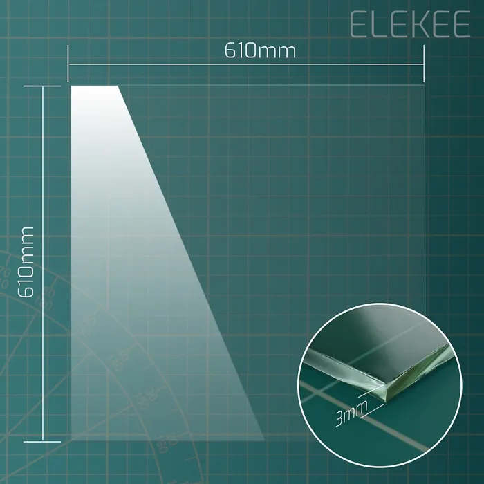 Replacement Greenhouse Glass 610 x 610 mm, Durable & Crystal Clear