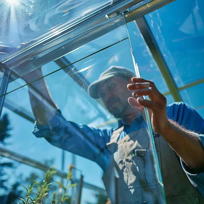 Replacement Greenhouse Glass 610 x 374 mm, Durable & Crystal Clear