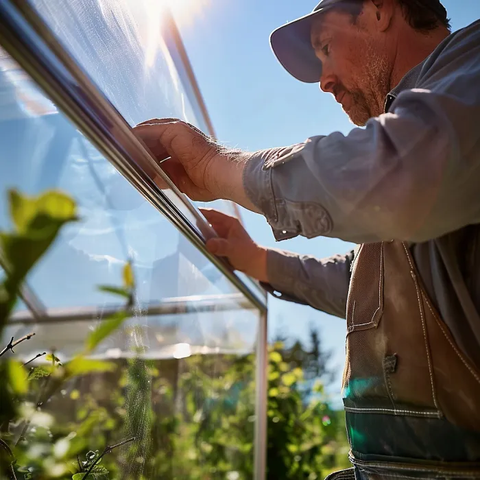 Replacement Greenhouse Glass 610 x 450 x 24mm Triangle