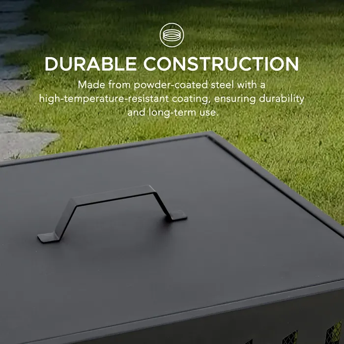 Sunjoy Steel Outdoor Fire Pit with Fire Poker