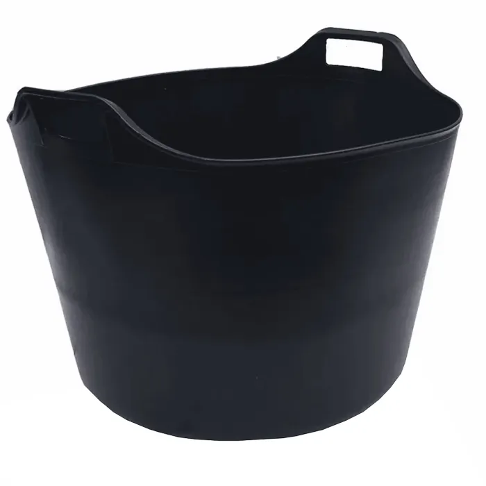 76L Flexi tub flexible tub black trug tub garden toys storage flexible bucket party