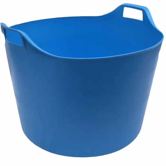 76L Flexi tub flexible tub light blue trug tub garden toys storage flexible bucket party