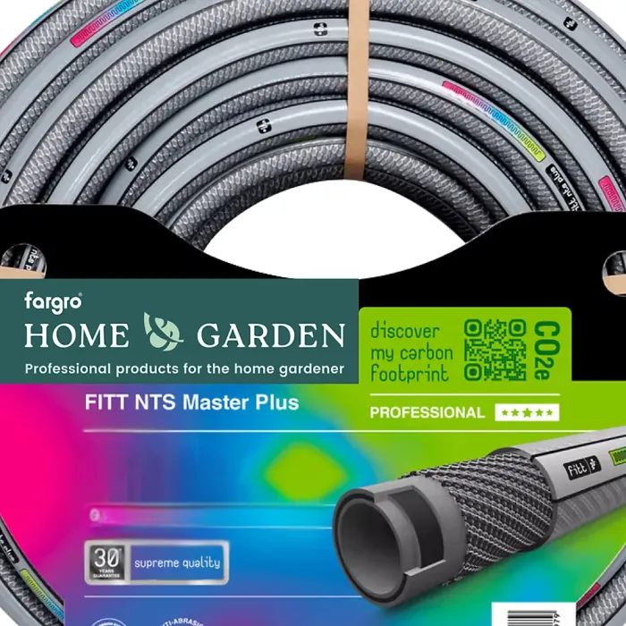 Fargro Master Plus Commercial Agricultural Grade Hose Pipe Grey 33 Bar Pressure Tested, 19mm (3/4") x 25m