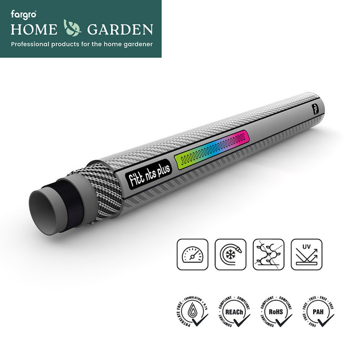 Fargro Master Plus Commercial Agricultural Grade Hose Pipe Grey 33 Bar Pressure Tested, 19mm (3/4") x 50m