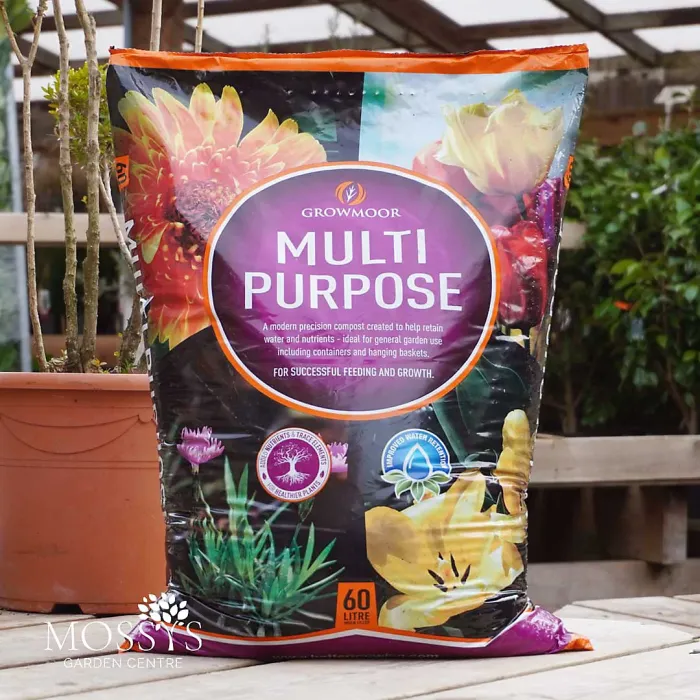 Growmoor Multi Purpose Compost 20L Quality Nutrient Rich Soil for Pots Containers Beds and Garden Plants
