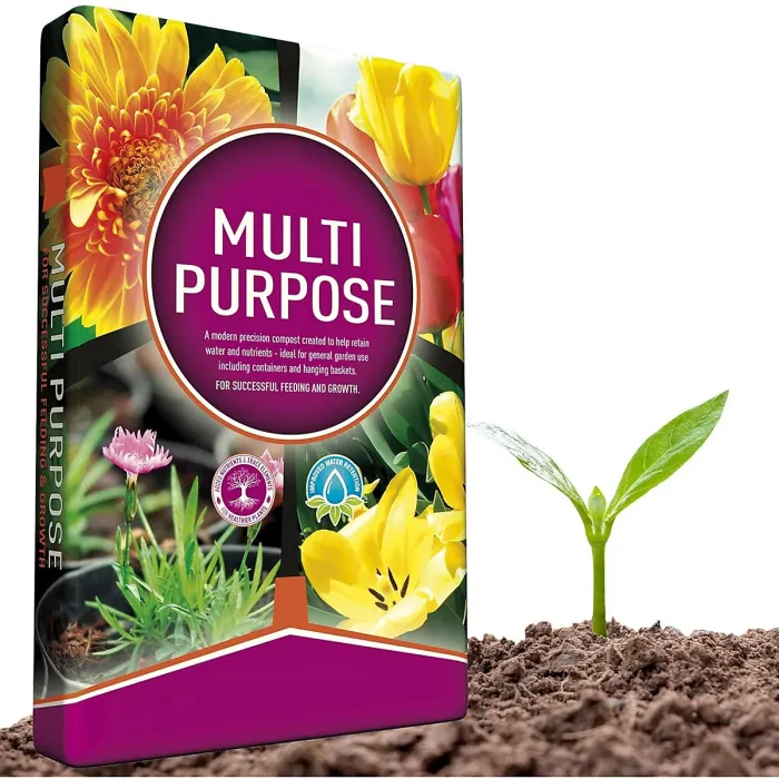 Growmoor Multi Purpose Compost 40L Nutrient Rich Premium Soil for Garden Pots Beds Borders and Containers