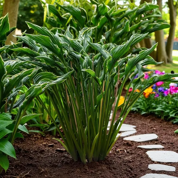 Hosta Praying Hands Plant 1 x 2L Pot - Hardy Plantain Lily Garden Ready Herbaceous Perennial for Shaded Borders & Containers