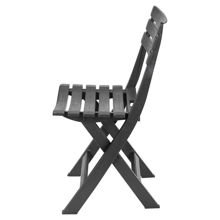 URBNLIVING 72cm Height Large Collapsible Table With 4 Folding Chairs Outdoor Garden Patio Furniture Set