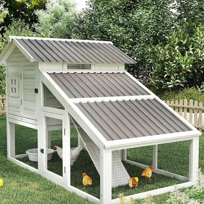 Outsunny Pack of 12 Metal Roofing Sheets for Greenhouse, Grey Wood Effect