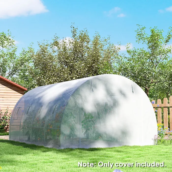 Outsunny 4 x 3 x 2m Greenhouse Replacement Cover ONLY for Tunnel Greenhouse
