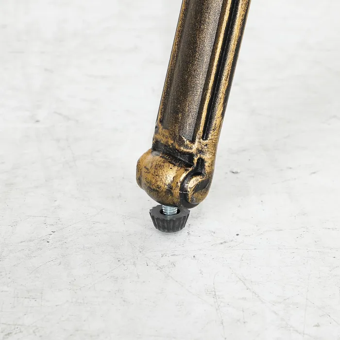 Outsunny 7 Pieces Cast Aluminium Garden Dining Set with Parasol Hole, Bronze