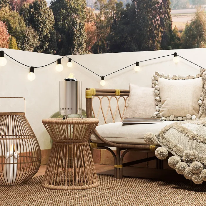 Outsunny Stainless Steel Smokeless Wood Burning Firepit Garden Fire Pit