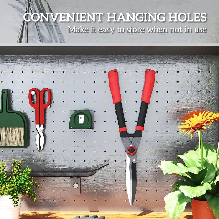 Outsunny Garden Shears, 63.5 cm Hedge Shears with Tension Adjuster