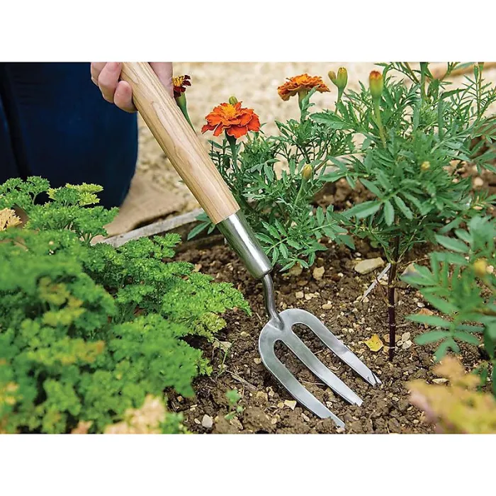 Kent & Stowe Hand Border Fork, Fsc Multi Colour (Stainless Steel)