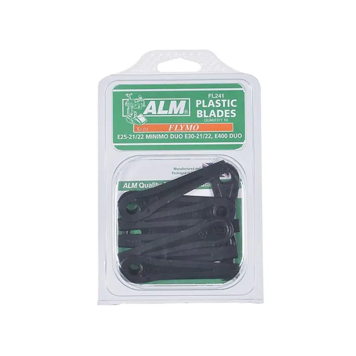 Alm Manufacturing Fl241 Plastic Blades Small Hole To Suit Flymo Multi Colour (One Size)
