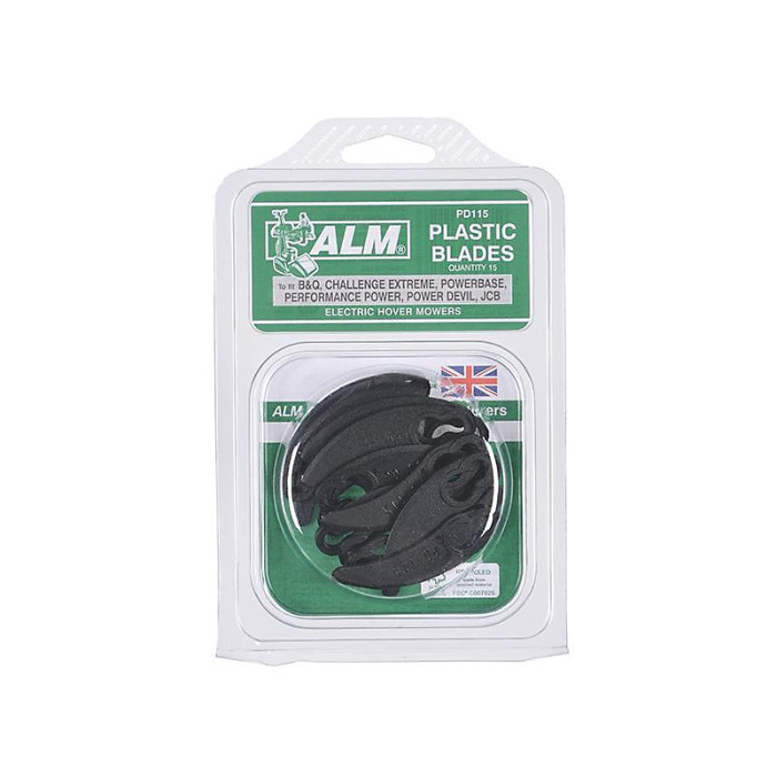 Alm Manufacturing Pd115 Plastic Blades Multi Colour (One Size)