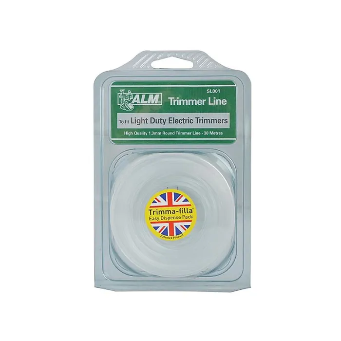Alm Manufacturing Trimmer Line White (Light-Duty, 1.3mm x 30m)