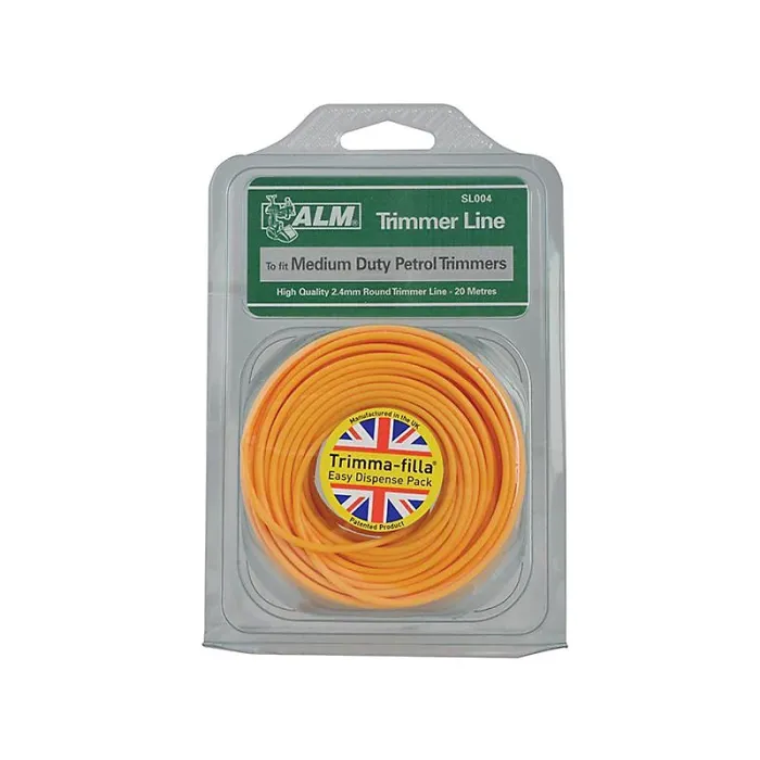 Alm Manufacturing Trimmer Line Yellow (Medium-Duty Petrol, 2.4mm x 20m)