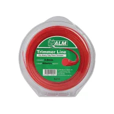 Alm Manufacturing Trimmer Line Red (Heavy-Duty Petrol, 3mm x 58m)