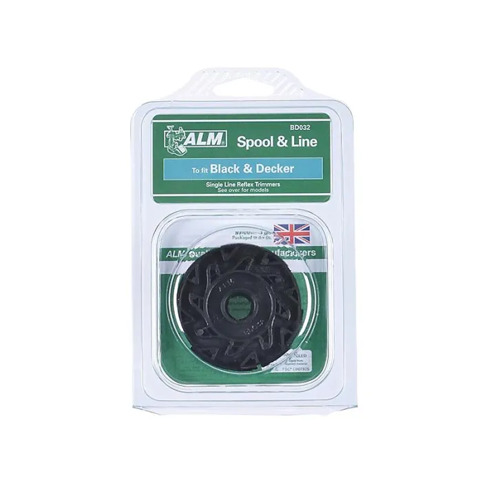 Alm Manufacturing Spool & Lines - Black And Decker Multi Colour (BD032 Spool & Line to Fit Black & Decker Trimmers Reflex A6481)