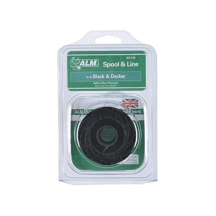 Alm Manufacturing Spool & Lines - Black And Decker Multi Colour (BD139 Spool & Line to Fit Black & Decker Trimmers A6441)