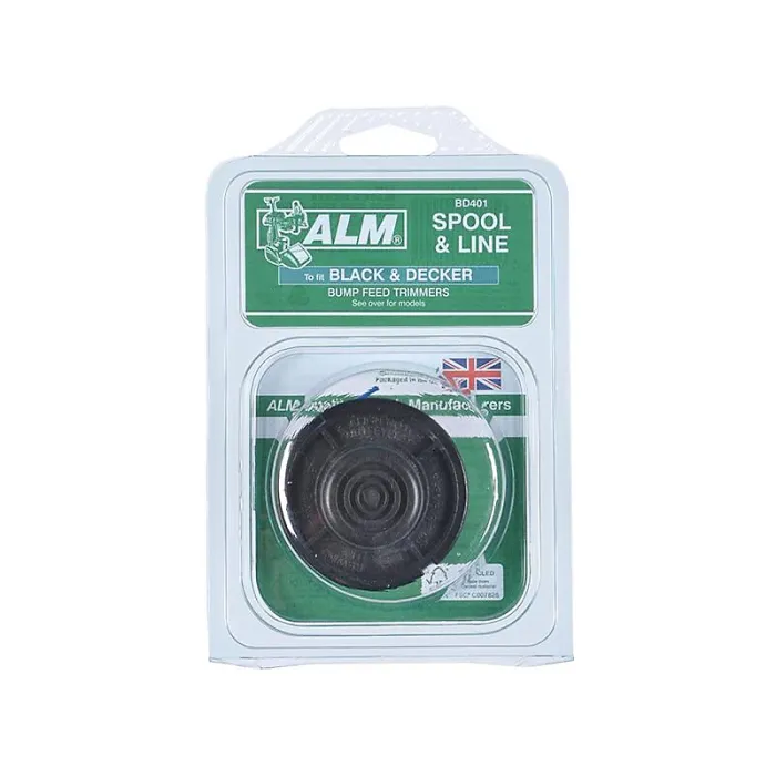 Alm Manufacturing Spool & Lines - Black And Decker Multi Colour (BD401 Spool & Line to Fit Black & Decker Trimmers