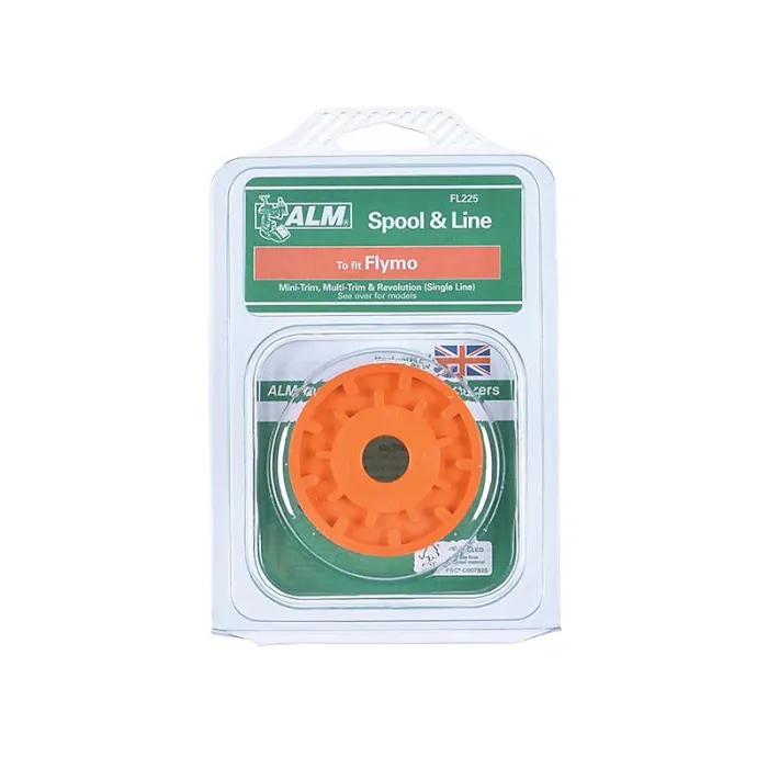 Alm Manufacturing Fl289 Spool & Line Multi Colour (FL225 Spool & Line to Suit Flymo FLY020)