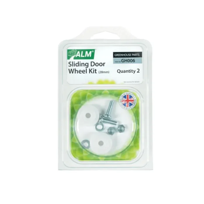 ALM Greenhouse Sliding Door Wheel Kit 28mm 2pk One Colour (One Size)