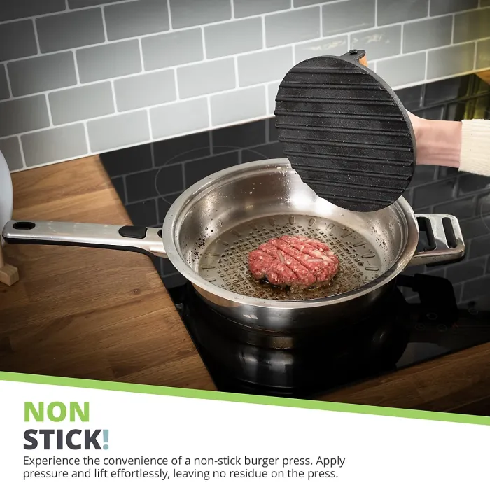 Oliver's Kitchen - Smash Burger Press - Cast Iron