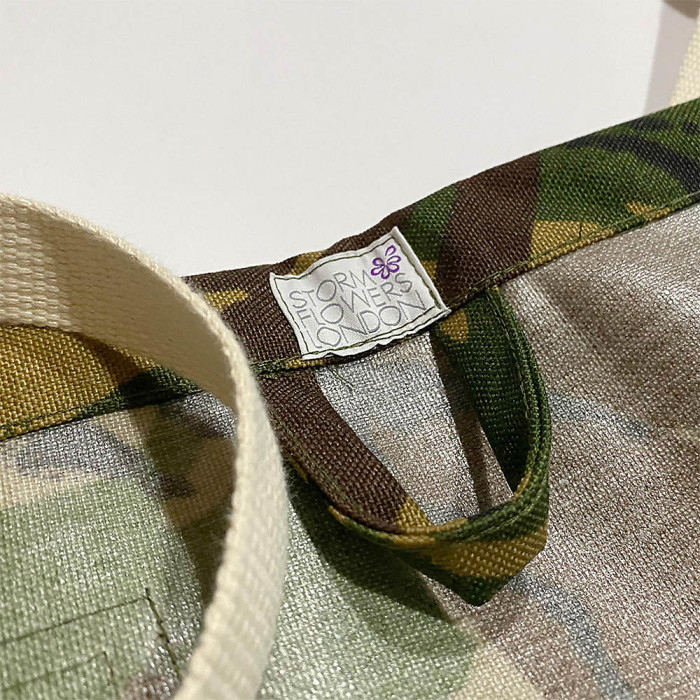 Storm Flowers Garden Camouflage Print Gardening Apron