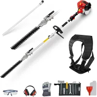 BU-KO 52cc Long Reach Petrol Hedge Trimmer and 75cm Extension Pole