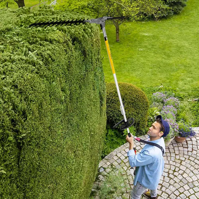 BU-KO 52cc Long Reach Petrol Hedge Trimmer and Pruner Saw including 3X 75cm Extension Pole