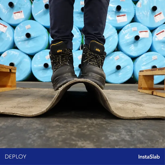 DEPLOY Concrete InstaSlab 2m x 4m ( 6ft x 13ft ) Instant Concrete Foundation Slab (W) 200 cm x (L) 400 cm - Ready made Kit