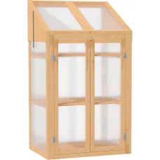 Wooden Greenhouse Cold Frame Grow House 70 x 50 x 120cm