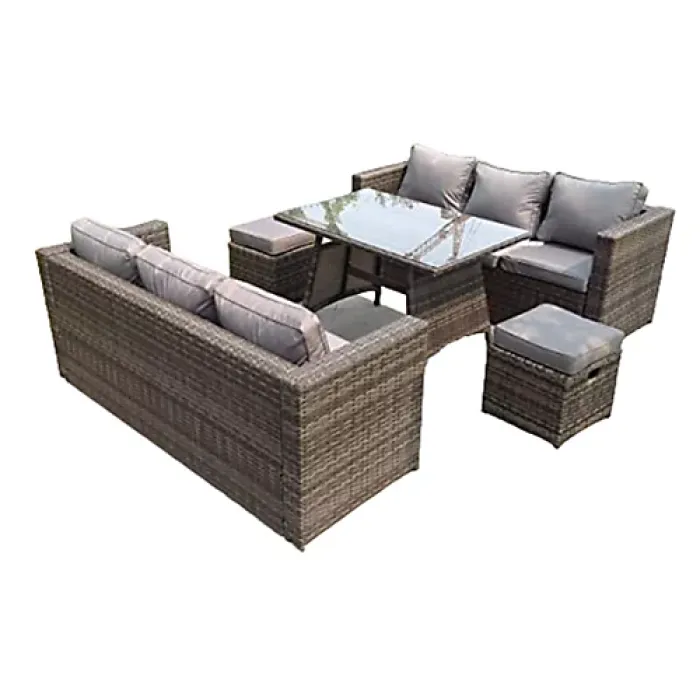 Leeds 8-Seater Rattan Lounge Sofa Set