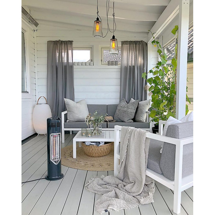 Mensa Heating-Vireoo Private Table Stand -(B2C)-Black-GB