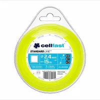 Square Grass Mowing Trimmer Line Wire Cord String Replacement 2,4mm x 15m