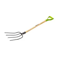 Verto Universal Fork 4 Teeth Wooden Handle with Plastic Grip