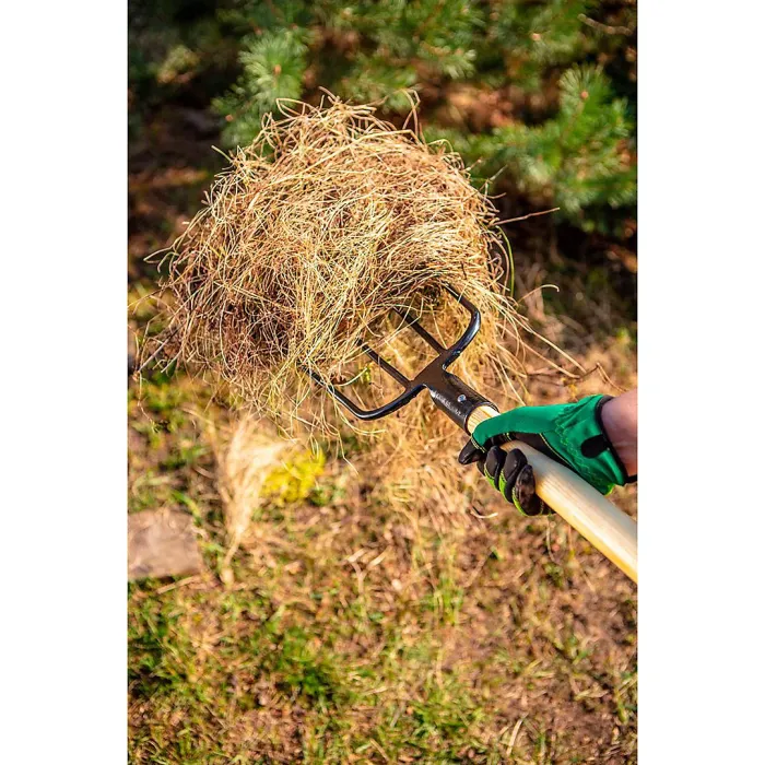 Verto Universal Fork 4 Teeth Wooden Handle with Plastic Grip