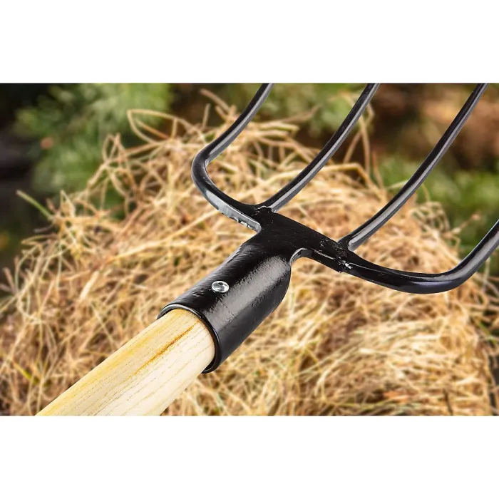 Verto Universal Fork 4 Teeth Wooden Handle with Plastic Grip