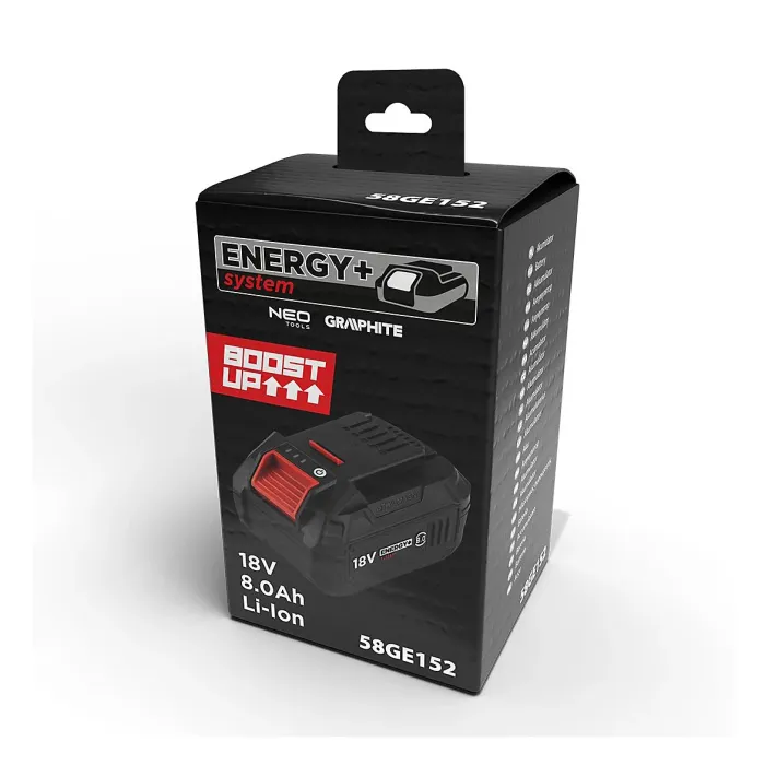 Neo Tools 18v Li-Ion Energy+ Batteries - 18v Li-Ion 8.0Ah