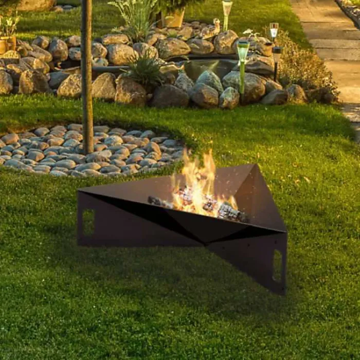 Primrose Chic Steel Pyramid Outdoor Fire Pit 79cm