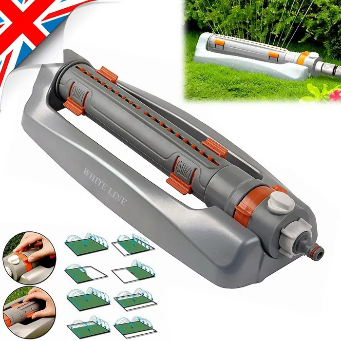 Agritrade AK Metal SPRINKLER Variable width Oscillating Irrigation Gardening System / z22