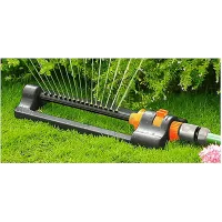 Agritrade ECO Oscillating Sprinkler - Compact, Covers up to 312m², Fits Most Brands - Lawn & Garden Use