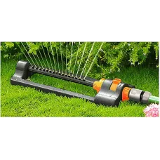 Agritrade ECO Oscillating Sprinkler - Compact, Covers up to 312m², Fits Most Brands - Lawn & Garden Use