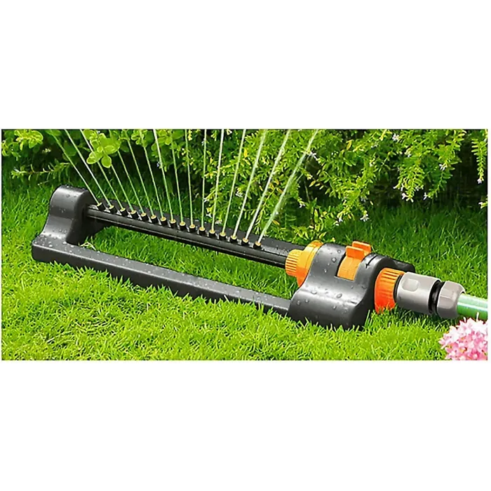 Agritrade ECO Oscillating Sprinkler - Compact, Covers up to 312m², Fits Most Brands - Lawn & Garden Use