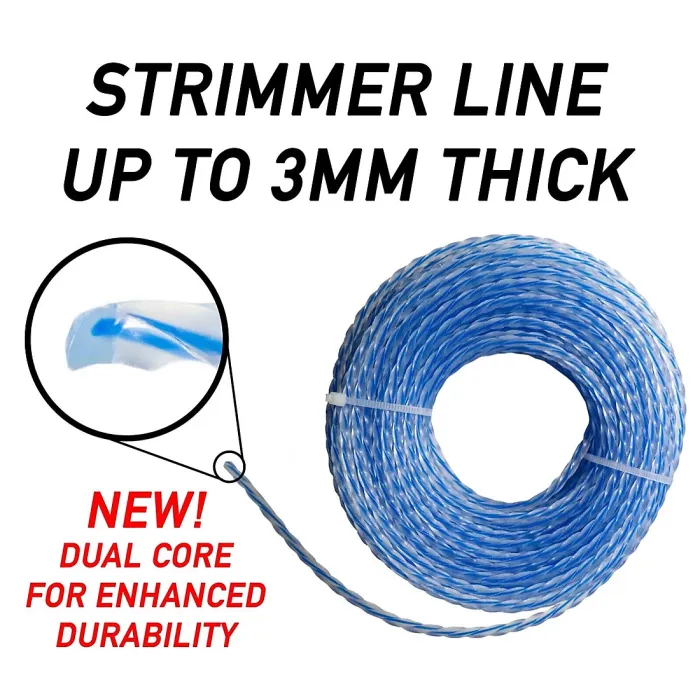 Dual Twist Strimmer Line 1.6mm x 15m - Durable & Efficient