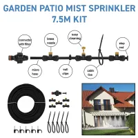 7.5m Water Misting Sprinkler Cool Down System Garden Patio Mist Spray